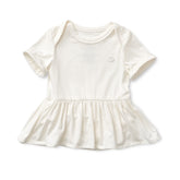 Organic Bamboo Spandex Onesie Dress- White